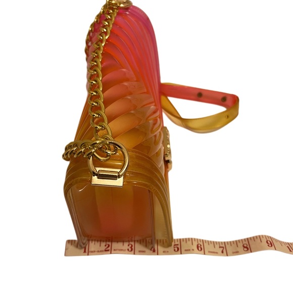 Caleesa Gradient Pink and Orange Jelly crossbody/shoulder Bag - Picture 11 of 11